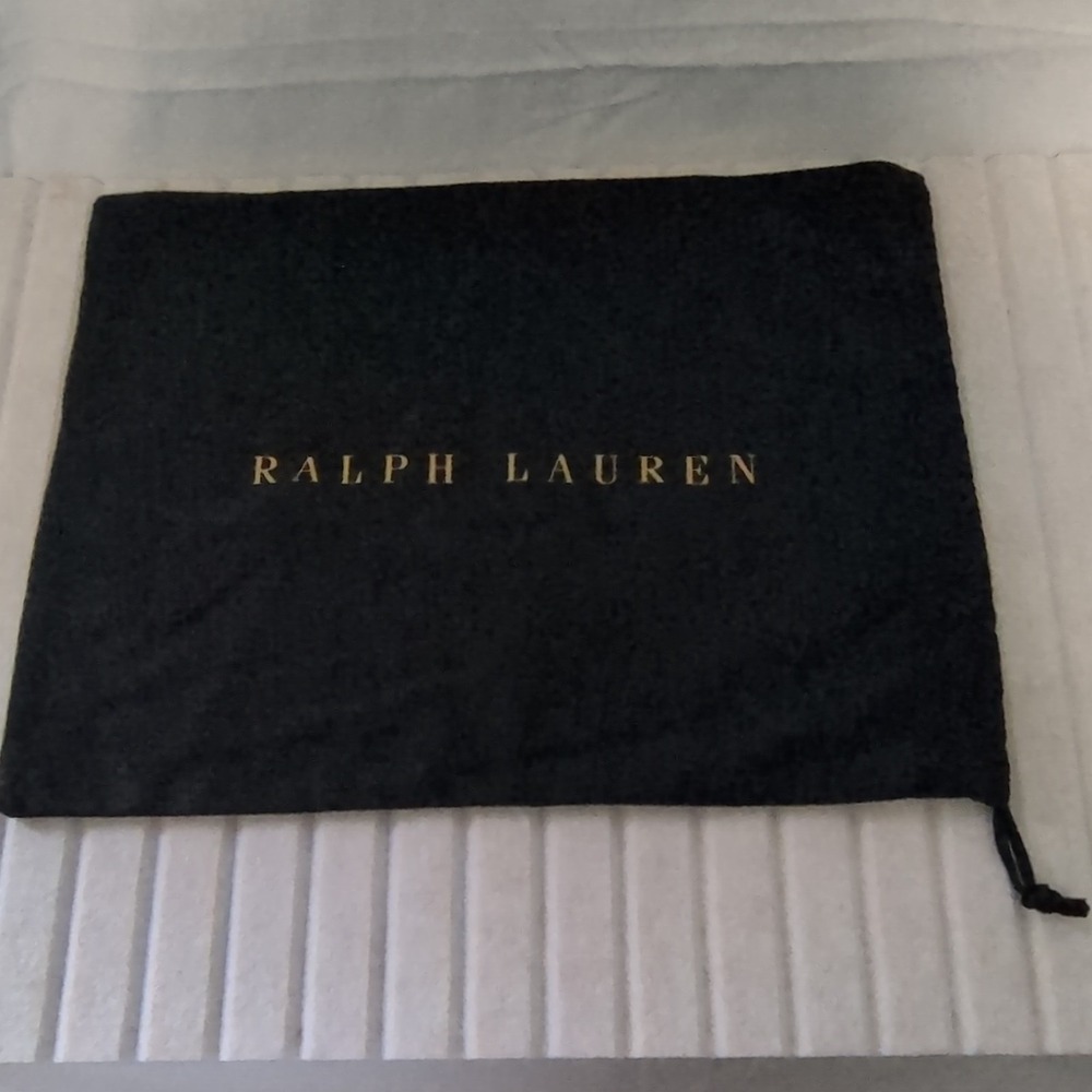 Ralph Lauren Black Drawstring Shoe Bag